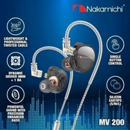 NAKAMICHI - Nakamichi MV200 混合雙驅動入耳式監聽耳機 1 個動態和 1 個平衡電樞