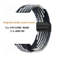 Woven Strap with Magnetic Buckle for DW6900, DW-5600, GA400, GA110