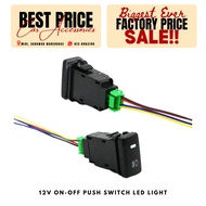 12V ON-OFF Push Switch LED Light