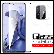 2To1 Tempered Glass For Xiaomi Mi 11T Pro Camera  Glass Xiomi Mi11T 11 T T11 11TPro Screen Protector Cover Armor Film