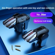 【New】PUBG trigger comtroller G21 six fingers eat chicken artifact metal shooting button game handle 