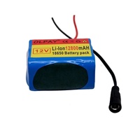 Bateri Lithium 18650 3S2P 12V 12800mAh BMS, 18650 Rechargeable Lithium Battery With Charger