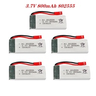 2/5pcs 3.7V 800mAh Lipo Battery for Syma X54HC X54HW X56W TK110HW JXD509 509W 509G V686 H12C RC Dron