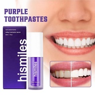Hismile V34 purple toothpaste colour corrector Whitening teeth karang gigi Ubat Pemutih Gigi Stain R