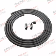 Nylon Cover Braided 8AN AN8 Oil Fuel Gas Line Hose 3M + Swivel Hose End Fitting