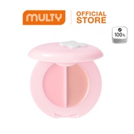 4U2 Duo Cream Blush (19 Milkshake Recipe) Milk Tea Color pH Milk-Purple Pink + blusher cream