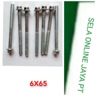 6 quarter65 block bolts