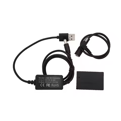 5V USB Converter To LP-E12 DR-E12 DR E12 Battery DC Coupler For Canon EOS-M M2 M10 M50 M100 Cameras 