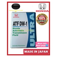 100% ORIGINAL HONDA ATF DW1 ULTRA AUTO TRANSMISSION FLUIDS OIL (4LITER) (08266-99964)
