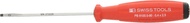 PB SWISS TOOLS Swiss Grip Slotted Screwdriver, Blade Thickness: 0.02 inches (0.4 mm), Blade Width: 0.1 inches (2.5 mm), Total Length: 6.3 inches (160 mm), 8100.0-80