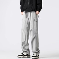 M-5XL Casual Plus Size Kargo Cargo Pants Men Quick-dry pants Baggy Sport Loose Straight Cut Overalls