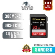 SanDisk Extreme PRO UHS-II V90 SD Memory Card for DSLR (300MB/S/U3/8K/32GB/64GB/128GB)