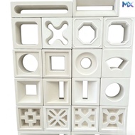 Breeze Block Hollow Partition Wall Concrete Mould Acuan Blok Berongga Dinding Sempadan Untuk Rumah T