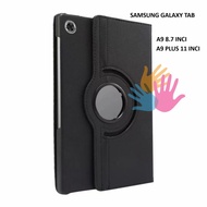 SAMSUNG TAB A9 Case / Samsung Tab A9 PLUS Flip Cover Rotary Leather Stand Cover