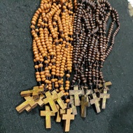 WOOD ROSARY 9.5 INCHES