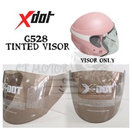 Xdot G528 B-SERIES topi keledar Visor Tinted dengan Side Cover / Grayfosh J-Force III topi Visor mot
