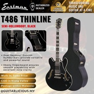 Eastman Guitars T486 Thinline Semi-hollowbody Electric Guitar - Black ( T486-BK )