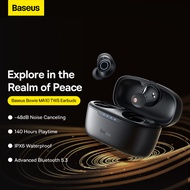 Baseus MA10 ANC Wireless Earphone Bluetooth 5.3 48dB Noise Cancelling 140h Playtime IPX6 Waterproof