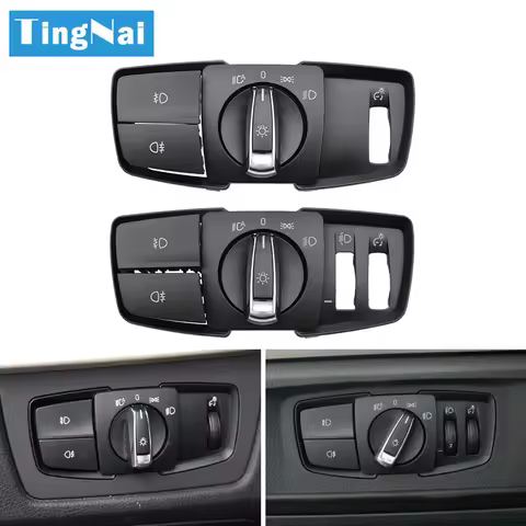 HeadLamp Rotary Foglight Button Headlight Switch Cover Panel For BMW 1 2 3 4 Series F20 F45 F30 F31