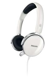 白 Philips飛利浦 SHM7110U頭戴式,立體聲耳機麥克風,線控 電腦+手機2用耳麥耳掛; 9成新