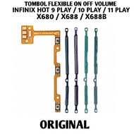 TOMBOL Infinix hot 9 play X680 button Hot 10 play X688/ Hot 11 play X688b flexible on off volume pow