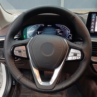 Penutup Roda Stereng jahitan tangan Kulit Tulen Sesuai untuk Pengeluar Penutup Roda Stereng Kereta B