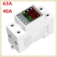 [1fnejakblh.ph]  220V Adjust Voltage Relay over Under Voltage Protector over Current Limit Wattm KWH