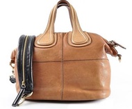 GIVENCHY BAG Nightingale Soft Leather Tricolor Medium Bag Brown/light Tan/black 90%NEW 淨袋