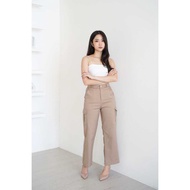 BAGGY PANTS HIGHWAIST KULOT CARGO Loose