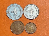 #02🌷1979年香港女王頭硬幣一套四款只係$30🌹貳元、壹元、伍毫和貳毫各－