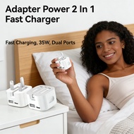 Adapter Power 2 In 1 Fast Charger Fast Type-C Foldable Power USB A Tpye-C USB 35W