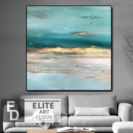 Oversize Canvas Art Sunset Painting Acrylic Ocean Painting Wall Art Turquoise Paintings On Canvas Oi
