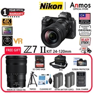 Nikon Z 7II / Z7 II / Z7II Mirrorless Digital Camera + 24-70mm F4 Lens FTZ II ADAPTER (1 YEAR WARRAN