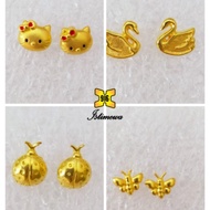 ISTIMEWA 916 Gold Stud Earring Fahsion Collection Subang Paku Fesyen Emas 916