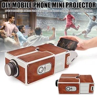 Proyektor Mini Smartphone Hape Projector Portable Ringan Bahan Karton - Alat Untuk Nonton Film Layar