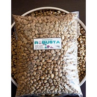 Biji Kopi mentah / greenbean Robusta asli lereng Semeru 1Kg