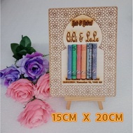 DIY Wooden Plate Rectangle/ Plate Kayu Kosong Untuk Mas Kahwin/ Nikah/ Ijab & Qabul/ Hantaran/Birthd