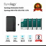 [NEW] Synology DiskStation DS223 2-Bay NAS + 2 x Synology HDD 4TB / 6TB / 8TB / 12TB