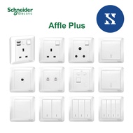 [Sirim]SCHNEIDER AFFLE PLUS 13A/15A/1GANG 20A/1GANG BELL/1GANG/2GANG 250V 3PIN SWITCH SOCKET PLUG ha