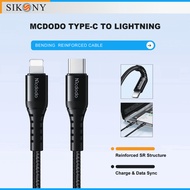 [SG Shop] Mcdodo Type-C to Lightning bending reinforced cable 36w 0.2m / 1m / 2m Durable Best Qualit