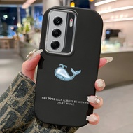 HP MERAH Phone Case For Tecno Camon 40 Case Silicone Phone Case Beautiful Pink Whale Pattern Beautif