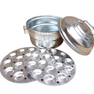 MINI IDLY MAKER/SATTI/STEAMER/COOKER/IDLI POTSILVER (30 MINI IDILI's)/idly paanai/idly chatty