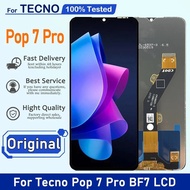 Original For Tecno POP 7 Pro LCD BF7 Display Touch Screen Digiziter Assembly Replacement For Tecno P