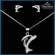 √ ☢ ✤ Unisilver 925 Sterling Silver Necklace Set