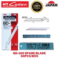 50pcs/box box box Japan Imported NT Cutter Art Blade 30 Degree Angle Clearing Boundary Replacement B