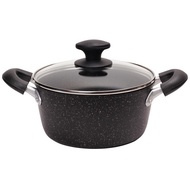 SARA / Non-Stick Casserole 26cm / 28cm w Lid / Stone Soup Pot / Cooking Sauce Pan