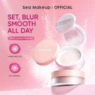 Sea Makeup 2pcs Acne Blur And Set Loose Powder Oil Control 12H Long Lasting Fix Waterproof Perfect B
