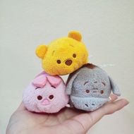 Sanrio Shinchan Pooh Stitch Donald Tsum Plush Plushy Stuffed Keychain 卡通娃娃趴趴公仔挂饰