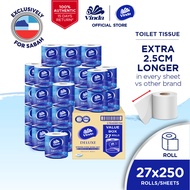 [East Malaysia] Vinda Deluxe Smooth Feel Toilet Tissue 3 Ply (27 Rolls)