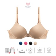 Velora - Lasercut Plain Metallic Stretch Underwire Bra | Size 70A-85B LIANA
